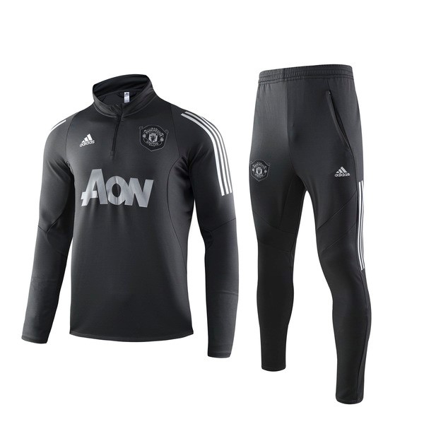 Chandal Manchester United 2019 2020 Negro Gris